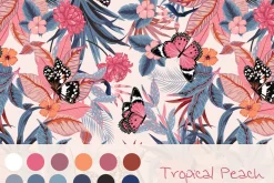 Tropical Peach seamless pattern