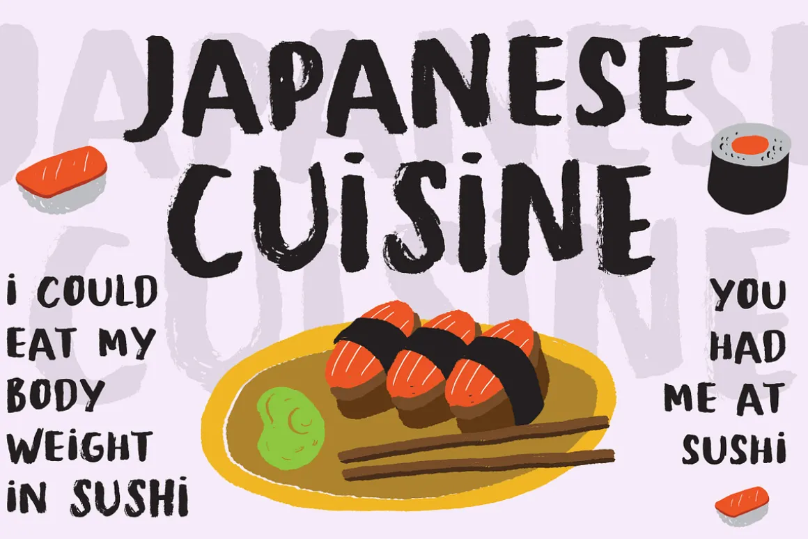 Tropical Asian - Organic Brush Font