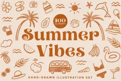 Tropical Summer Illustration Set