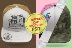 Trucker Cap Mockup – Front View