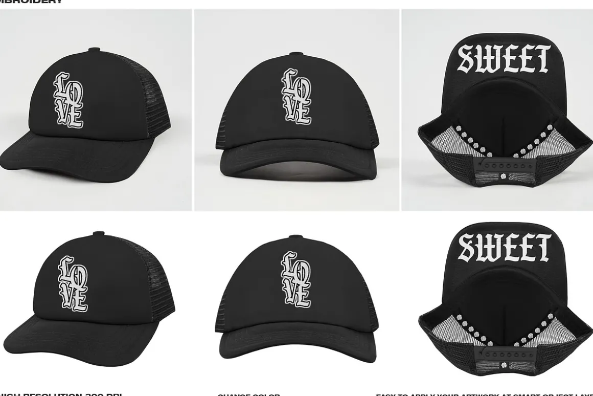 TRUCKER HAT - MOCKUP