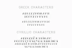 True Mama Cyrillic Typeface Greek