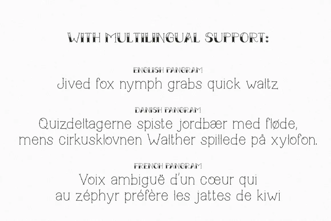 True Mama Cyrillic Typeface Greek