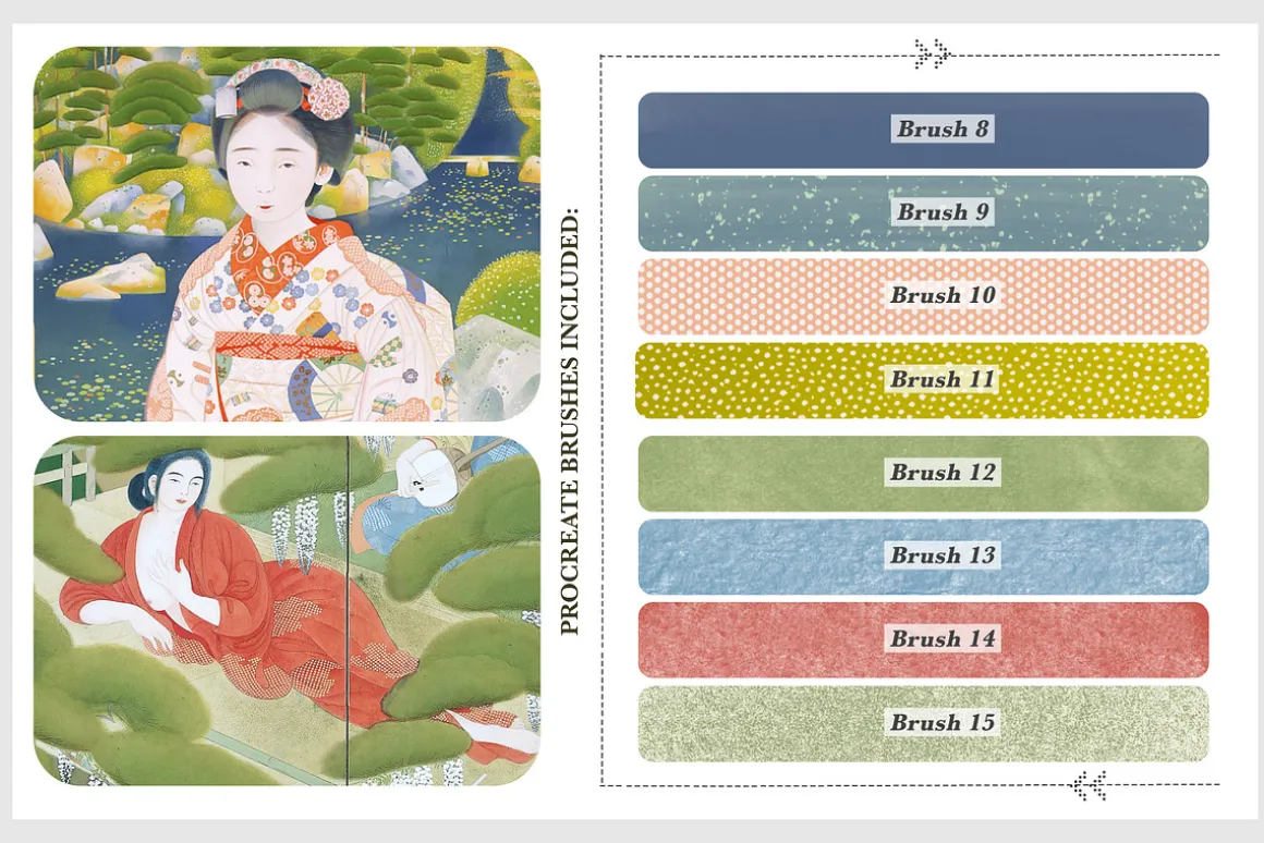 Tsuchida Bakusen Procreate Kit