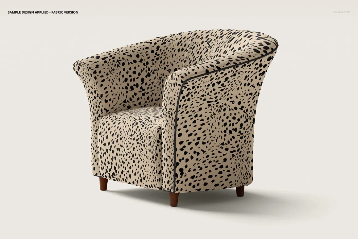 Tub Armchair Mockup Set