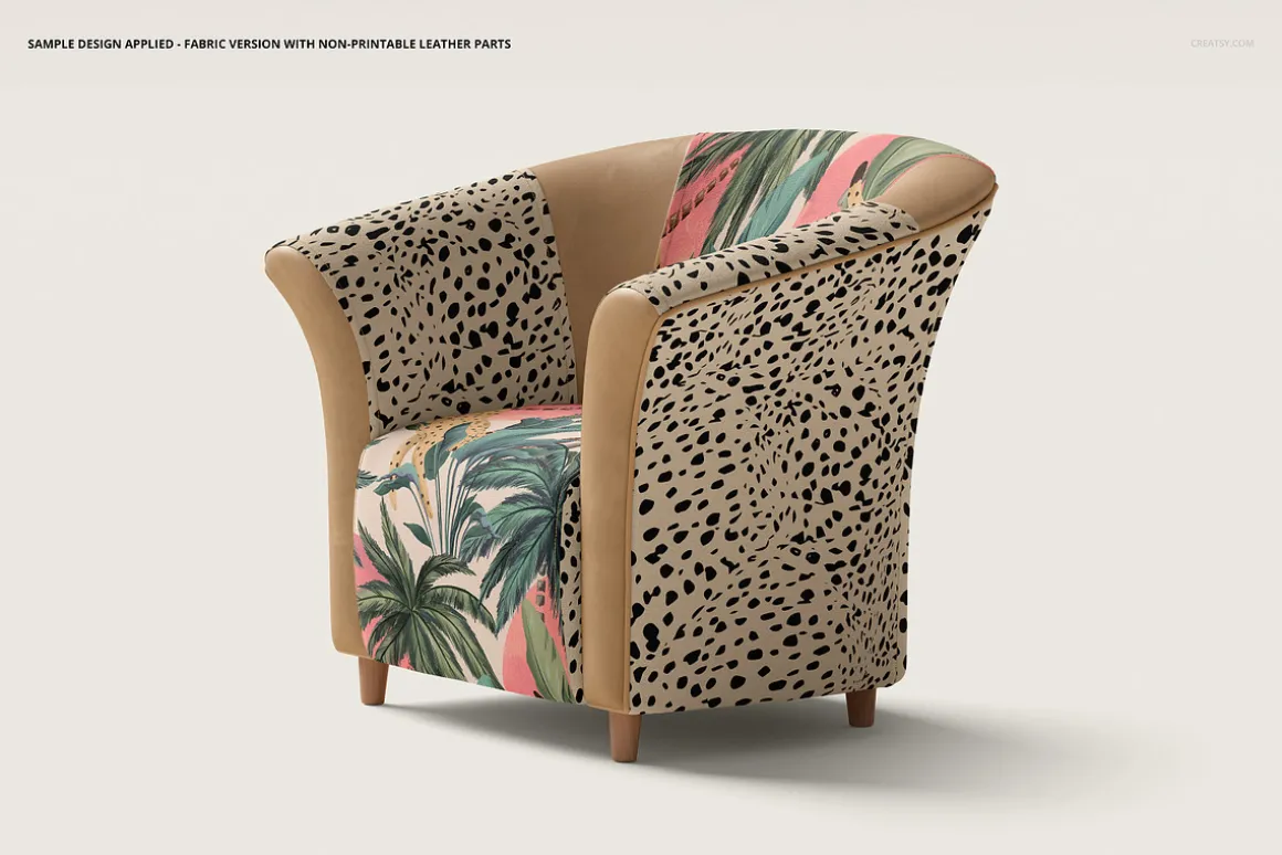Tub Armchair Mockup Set