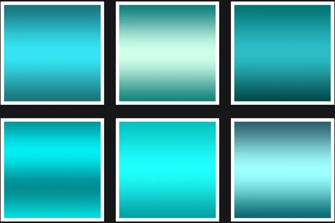 Turquoise Metallic Gradients