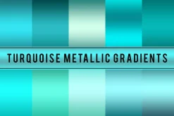 Turquoise Metallic Gradients
