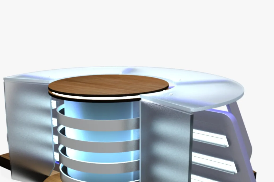 TV Studio News Desk 8