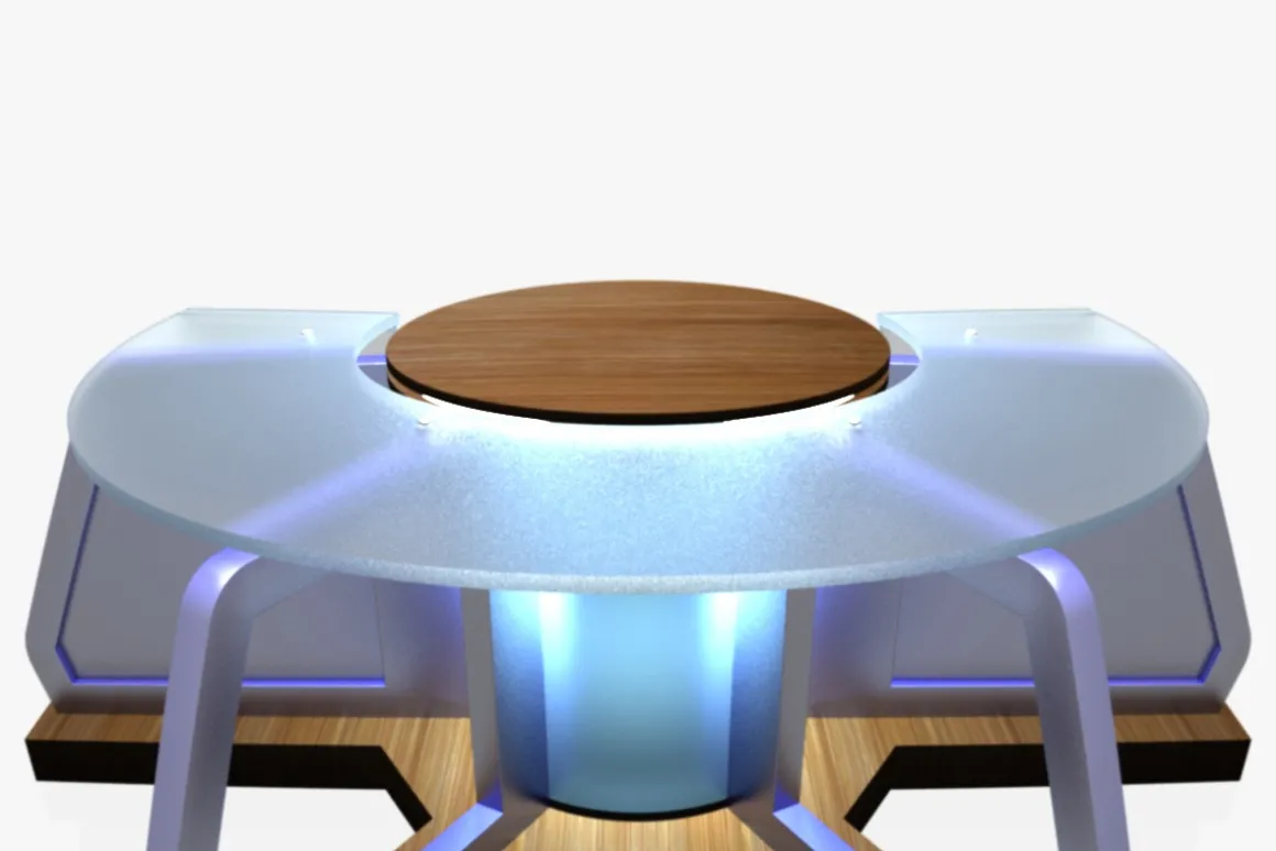 TV Studio News Desk 8