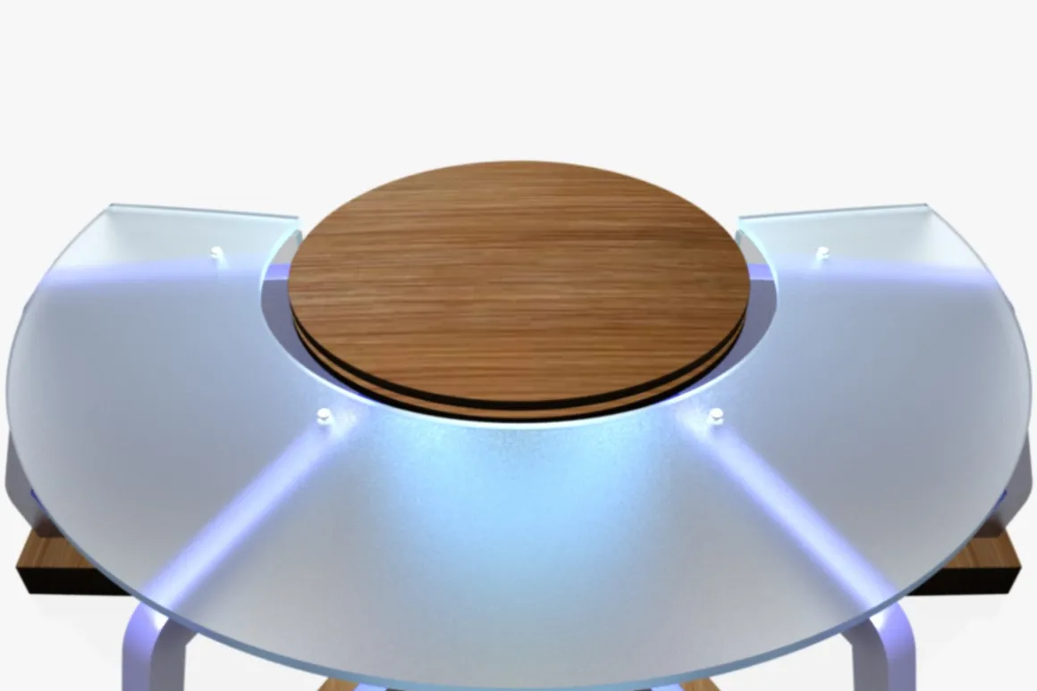 TV Studio News Desk 8