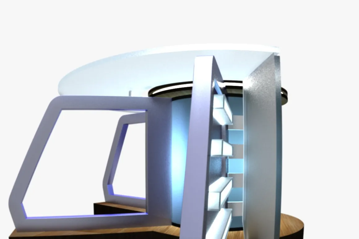 TV Studio News Desk 8