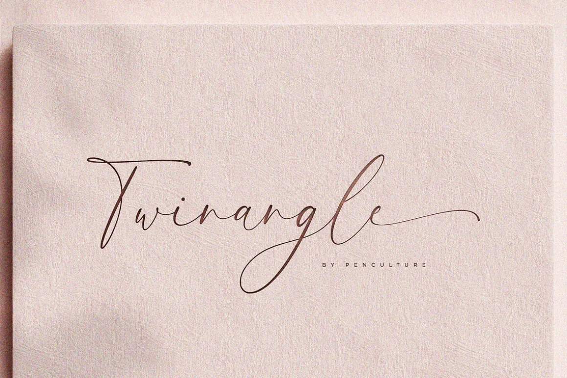 Twinangle Calligraphy Font