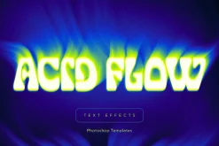 Twisted Halftone Text Effects