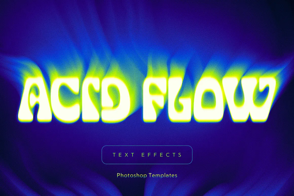 Twisted Halftone Text Effects