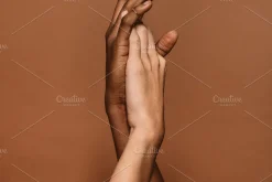 Two female hands together