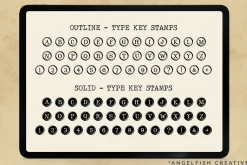 Typewriter Procreate Brush Set