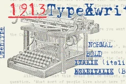 1913 Typewriter Set (4 styles)