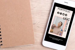 UGC Creator Website Canva Template