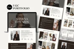 UGC Portfolio Canva Template