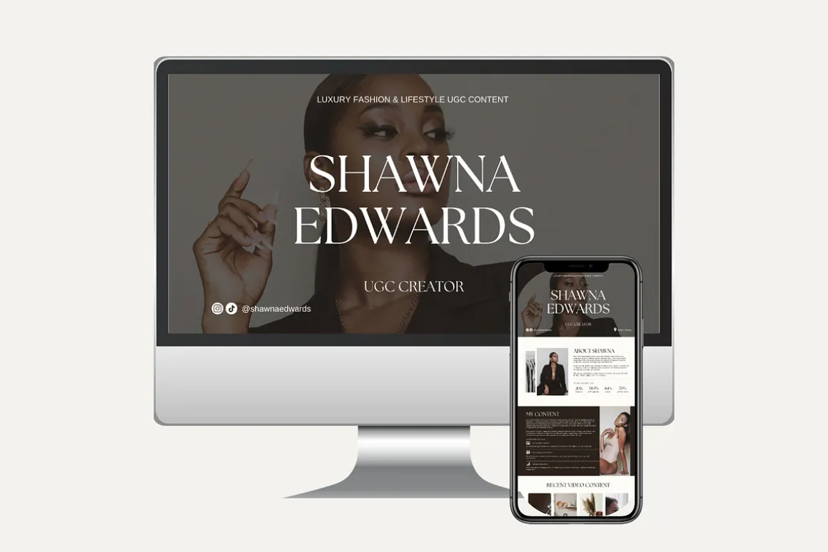 UGC Portfolio Canva Template