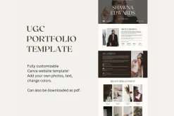 UGC Portfolio Canva Template