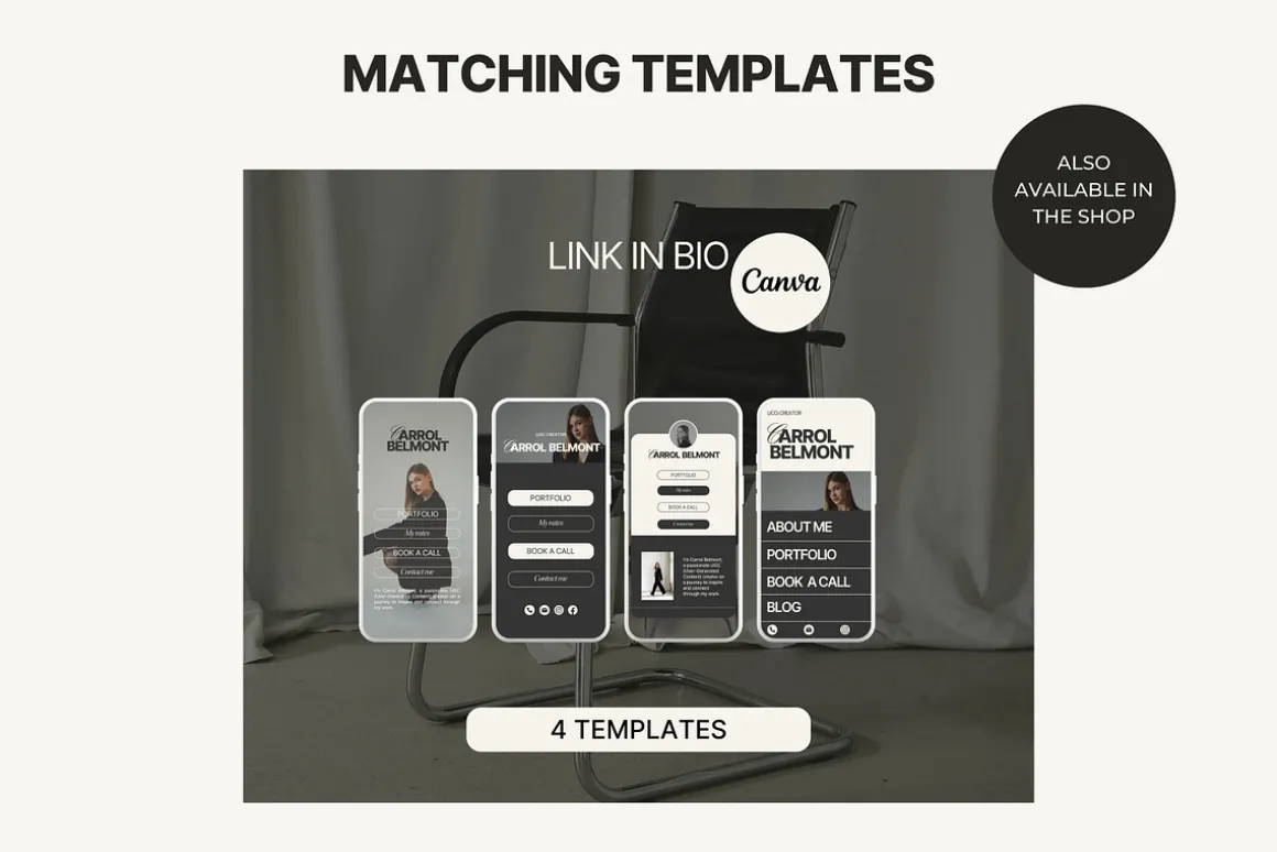 UGC Portfolio Canva website