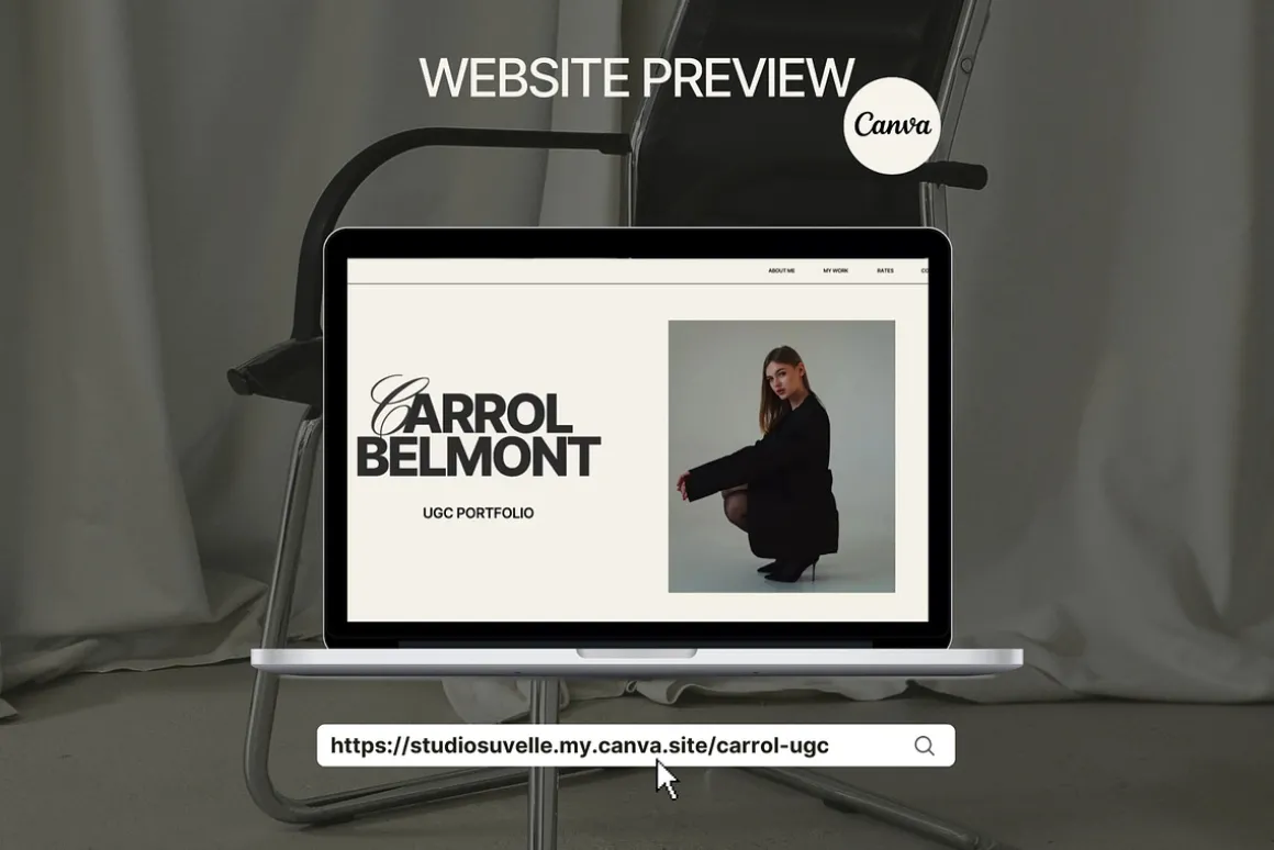 UGC Portfolio Canva website