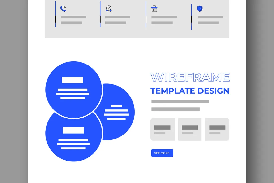 UI Website Wireframe Layout Kit
