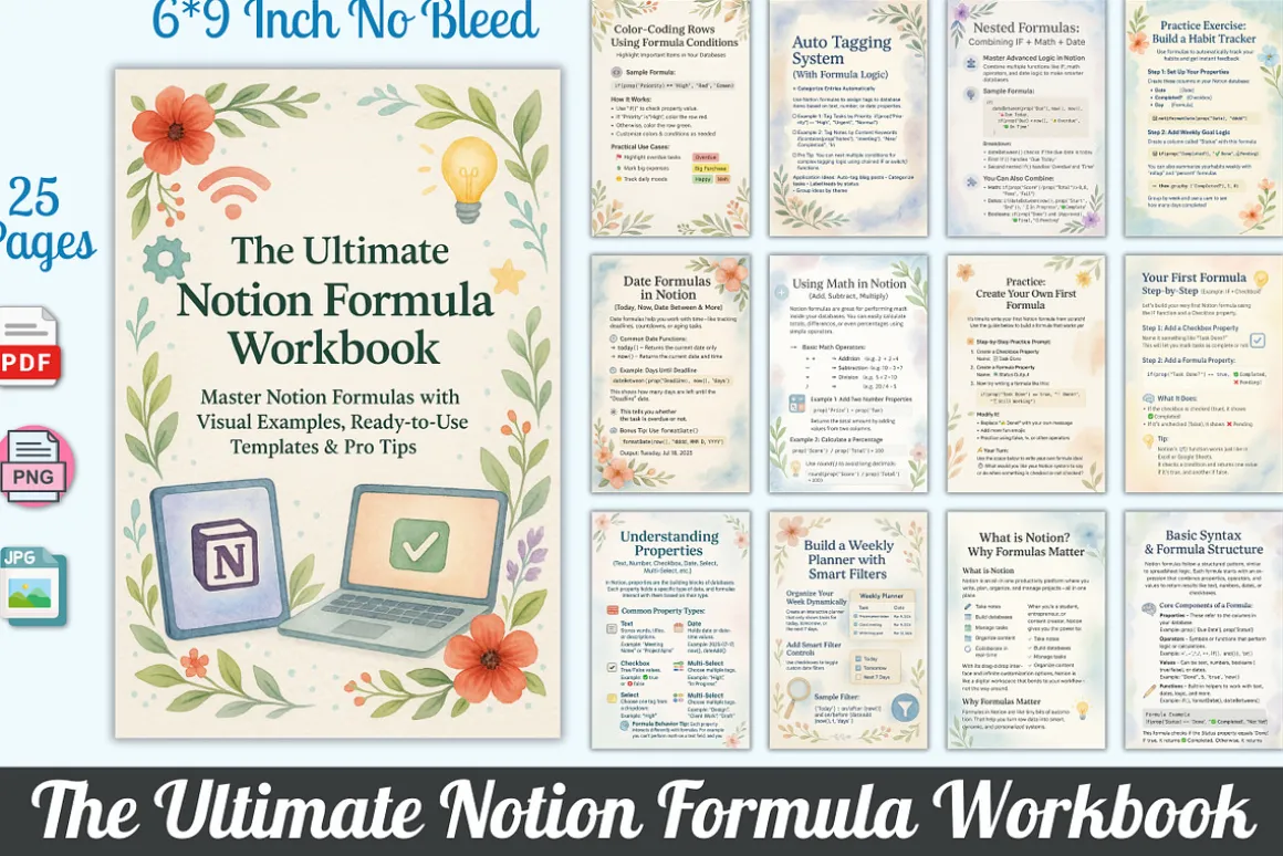 Ultimate Notion Formula Workbook