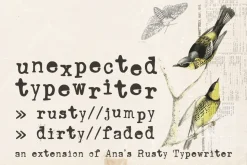 Unexpected Typewriter font