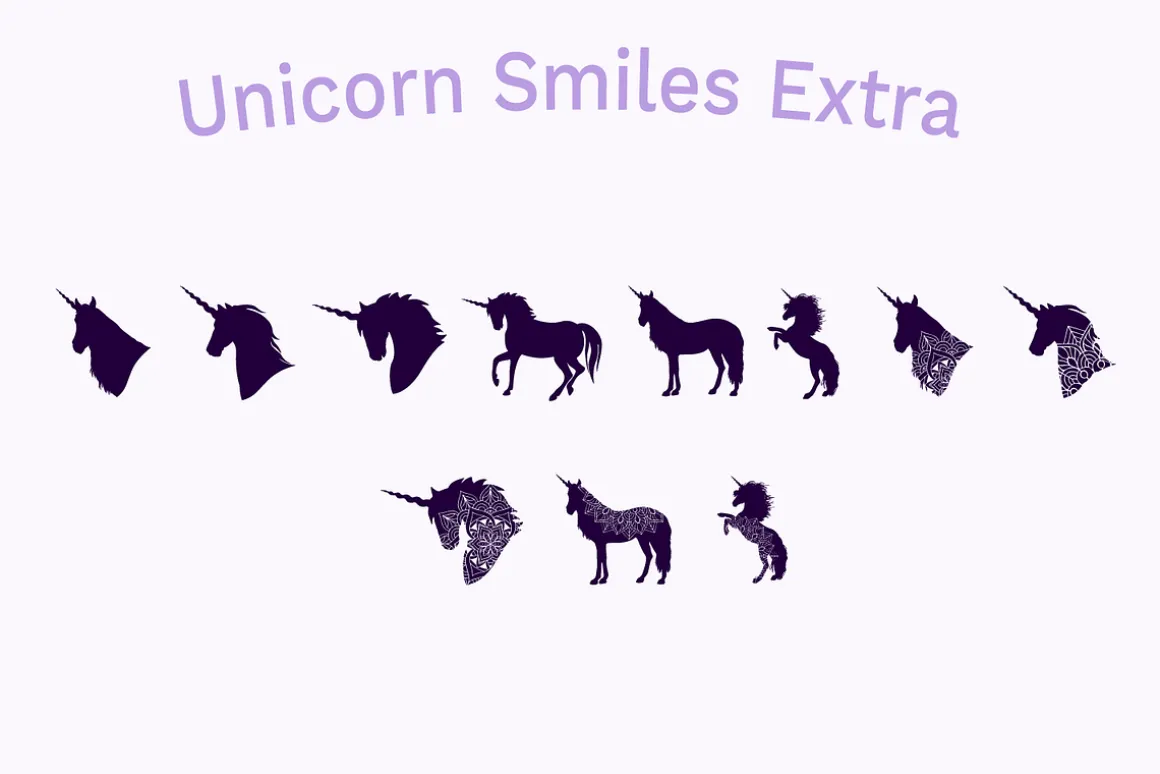 Unicorn Layered Font & Bonus