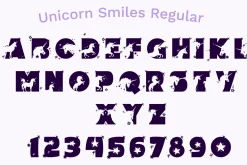 Unicorn Layered Font & Bonus