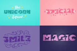 Unicorn Layered Font & Bonus