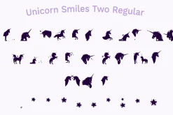 Unicorn Layered Font & Bonus