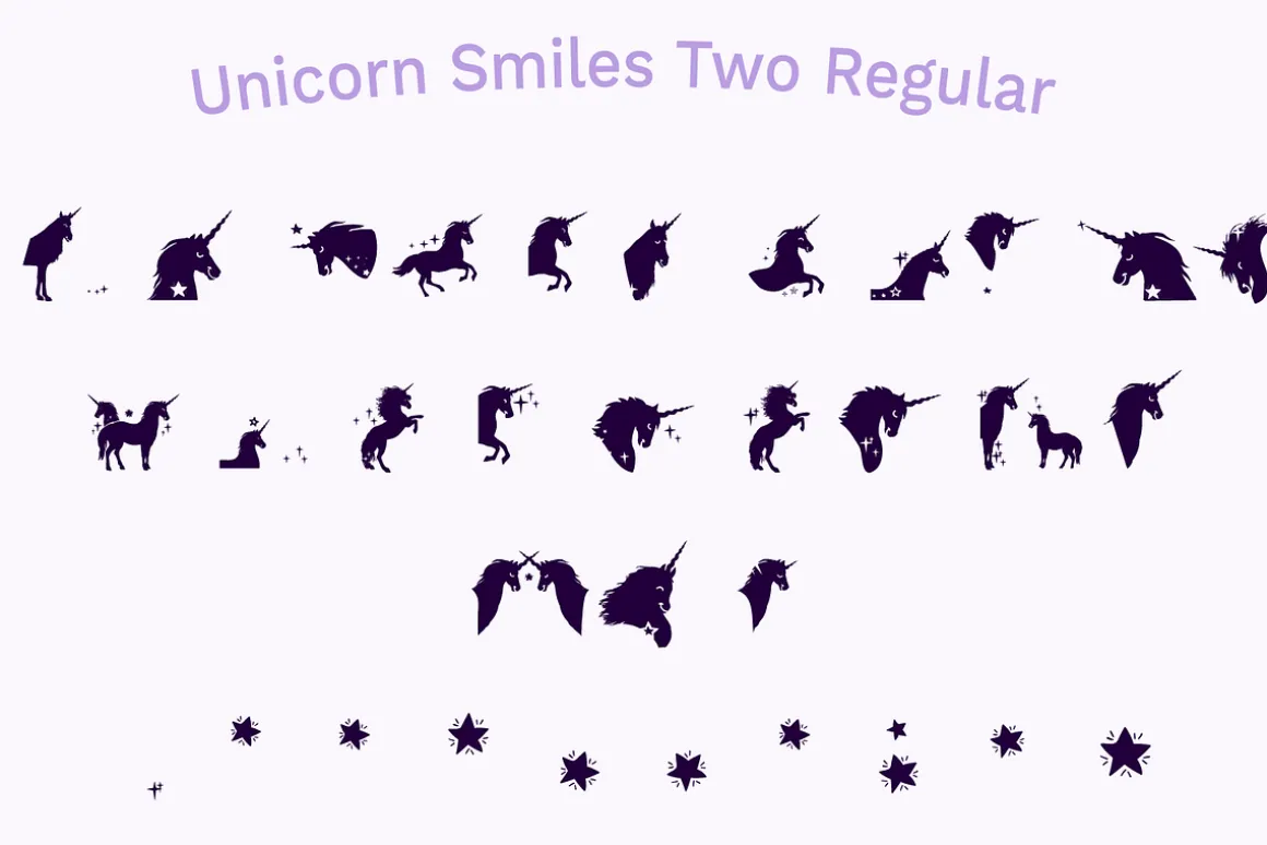 Unicorn Layered Font & Bonus