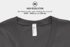 Unisex Fine Jersey V-Neck Mockups