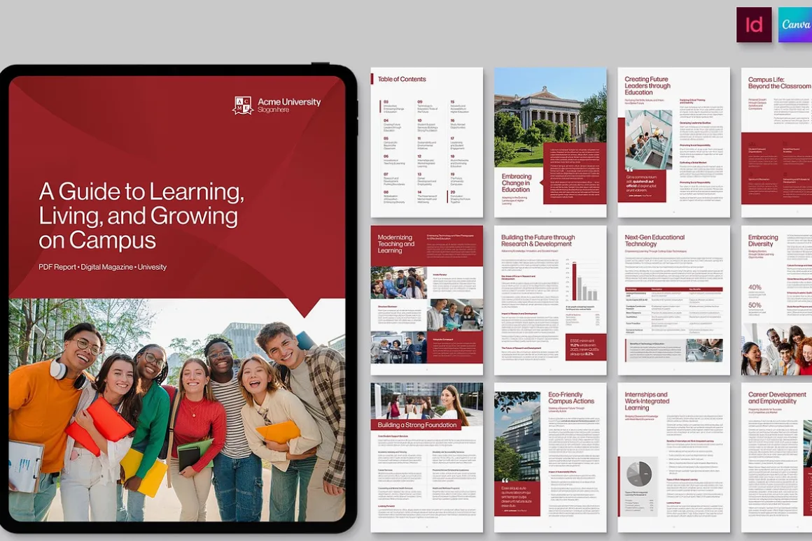 University Digital Brochure Template