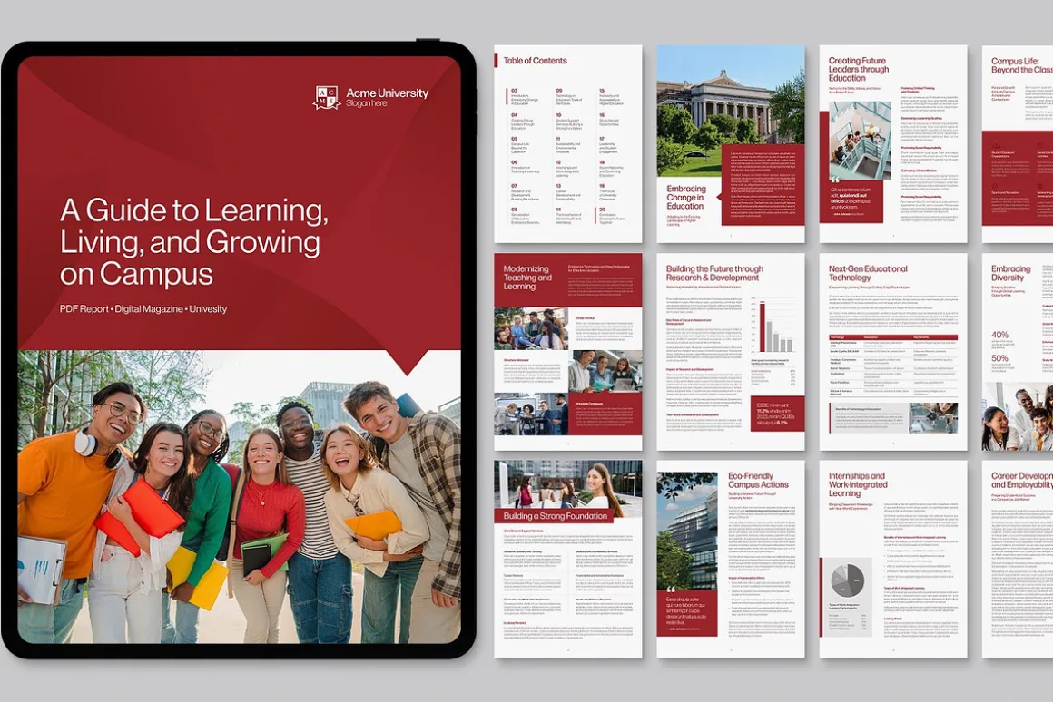 University Digital Brochure Template