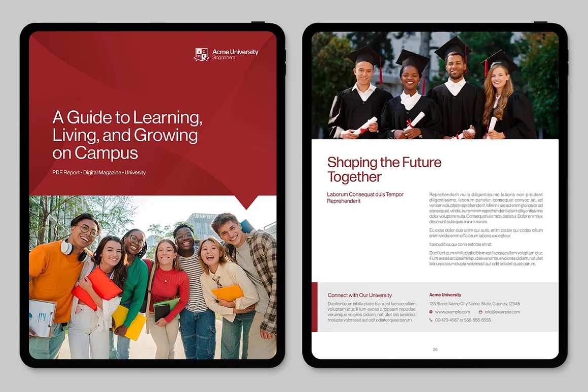 University Digital Brochure Template
