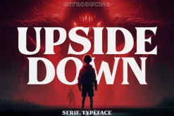 Upside Down - 1980s Retro Typeface