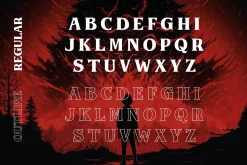 Upside Down - 1980s Retro Typeface