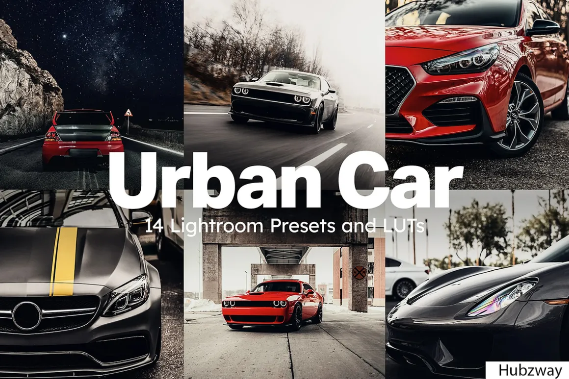 14 Urban Car Lightroom Preset & LUTs