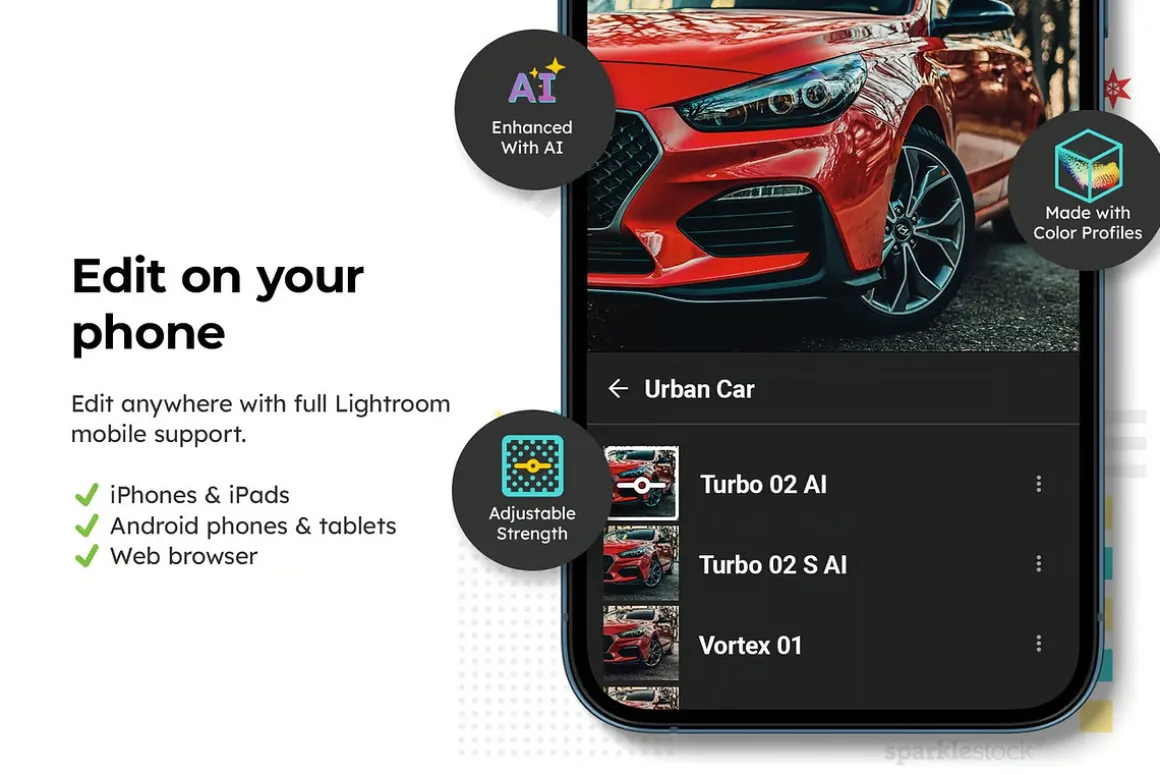 14 Urban Car Lightroom Preset & LUTs