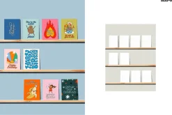 US A2 CARDS ON SHELVES MOCKUPS