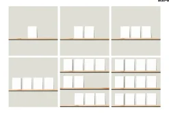 US A2 CARDS ON SHELVES MOCKUPS