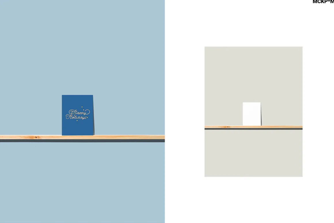 US A2 CARDS ON SHELVES MOCKUPS