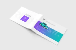 US Letter Landscape Magazine Mock-Up