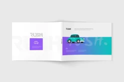 US Letter Landscape Magazine Mock-Up