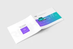 US Letter Landscape Magazine Mock-Up
